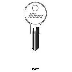 Kaba Ilco 1616 NP A04 | Cylinder Lock Key Blank, Brass, Nickel Plated, 4 Price Group, For Trimark