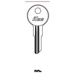 Kaba Ilco 1618R NP A04 | Cylinder Lock Key Blank, Brass, Nickel Plated, 4 Price Group, For Bauer