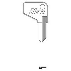 Kaba Ilco 1627 NP A08 | Vehicle Key Blank, Brass, Nickel Plated, 8 Price Group, For Scissor Lift