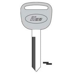 Kaba Ilco 1630-P NP A14 | Vehicle Key Blank, Plastic Head, Natural Brass, 14 Price Group, For Sterling Truck