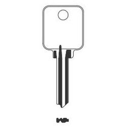 Kaba Ilco 1655 NS A42 | Cylinder Lock Key Blank, Natural Nickel Silver, 9 Price Group, For Medeco