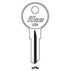 Kaba Ilco 1677 NP A03 | Vehicle Key Blank, Brass, Nickel Plated, 3 Price Group, For E-Z GO