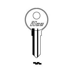 Kaba Ilco 1678 NP A02 | Key Blank, Brass, Nickel Plated, 2 Price Group, For Eberhard