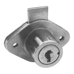 Kaba Ilco 1702-14-11 KA EB078 | Drawer Lock, Vertical Bolt, 7/8", Nickel, Keyed Alike EB078