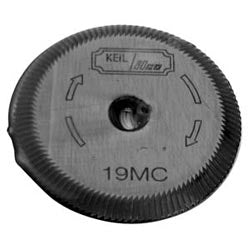 Kaba Ilco 19MC | Key Machine Cutter, Milling, 2.875" Dia., 0.281" Thickness, 0.5" Hole Dia., High Speed Steel, For 2183DM, 2183HM, 006 and 010