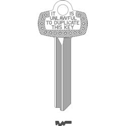 Kaba Ilco 1A1L1 NS A30 | Key Blank, Look-Alike, L Keyway, Natural Nickel Silver, 5 Price Group, For Best/Falcon