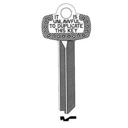Kaba Ilco 1A1R1 NS A30 | Key Blank, Look-Alike, R Keyway, Natural Nickel Silver, 5 Price Group, For Best/Falcon