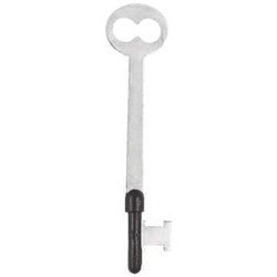 Kaba Ilco 2B ST A11 | Bit Key, 0.16" Post, 0.09" Neck, 0.39" Width x 0.39" Height x 0.08" Thickness Bit, Steel, Nickel Plated, 11 Price Group