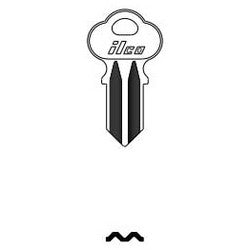 Kaba Ilco 41FD NP A13 | Cylinder Lock Key Blank, Double-Sided, Brass, Nickel Plated, 13 Price Group, For Chicago