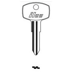 Kaba Ilco 62DV NP A06 | Vehicle Key Blank, Brass, Nickel Plated, 6 Price Group, For Nissan