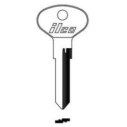 Kaba Ilco 73VB NP A03 | Vehicle Key Blank, Brass, Nickel Plated, 3 Price Group, For Audi, Porsche, Volkswagen