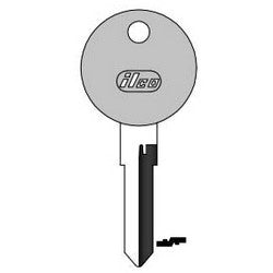 Kaba Ilco 73VB-P NP A09 | Vehicle Key Blank, Plastic Head, Brass, Nickel Plated, 9 Price Group, For Audi, Porsche, Volkswagen