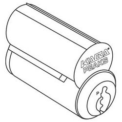 Kaba Ilco 8144-26D-1006-PK3 | Cylinder Lock Interchangeable Core, Peaks Preferred, Removable, 140 6-Pin, Uncombinated, PK3 Keyway, Large format