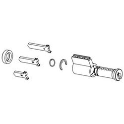 Kaba Ilco 8400-04-1006-PS | Lock Cylinder Kit, Peaks Preferred, 6-Pin, Uncombinated, Key-In-Knob, PS Keyway, Satin Brass