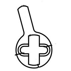 Kaba Ilco 863U-00-10 | Door Lock Cylinder Cam, Sargent Cylinder, For Mortise Cylinder
