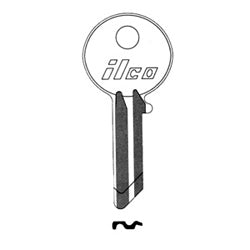 Kaba Ilco 997E NP A02 | Cylinder Lock Key Blank, 5-Pin, Small, Brass, Nickel Plated, 2 Price Group, For Yale