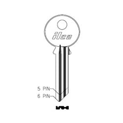 Kaba Ilco 998GA-HNBL-DND A06 | Yale 6-pin, Do Not Duplicate Brass
