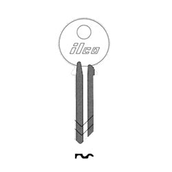 Kaba Ilco 999 NP A02 | Cylinder Lock Key Blank, 5-Pin, Brass, Nickel Plated, 2 Price Group, For Yale