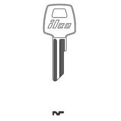 Kaba Ilco 9CX NP A22 | Cylinder Lock Key Blank, Brass, Nickel Plated, 23 Price Group, For Cisa