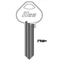 Kaba Ilco A1011-3N NP A10 | Cylinder Lock Key Blank, 6-Pin, Sectional, Brass, Nickel Plated, 10 Price Group, For Corbin/Russwin