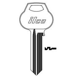 Kaba Ilco A1012-59B2 NS A42 | Cylinder Lock Key Blank, 6-Pin, Natural Nickel Silver, 9 Price Group, For Corbin/Russwin