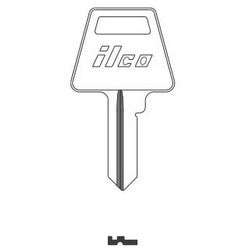 Kaba Ilco A1045 NP A05 | Cylinder Lock Key Blank, 6-Pin, Brass, Nickel Plated, 5 Price Group, For American Lock