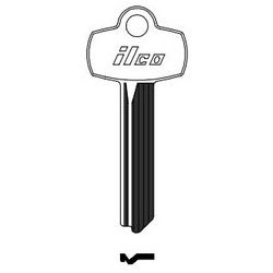 Kaba Ilco A1114DD NP A11 | Cylinder Lock Key Blank, Brass, Nickel Plated, 11 Price Group, For Best