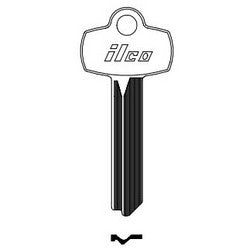 Kaba Ilco A1114FM NP A05 | Cylinder Lock Key Blank, Brass, Nickel Plated, 5 Price Group, For Best