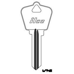Kaba Ilco A1179E NP A13 | Cylinder Lock Key Blank, 6-Pin, Sectional, Brass, Nickel Plated, 13 Price Group, For Arrow