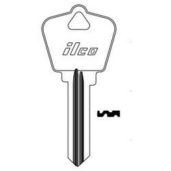 Kaba Ilco A1179S NP A13 | Cylinder Lock Key Blank, 6-Pin, Sectional, Brass, Nickel Plated, 13 Price Group, For Arrow