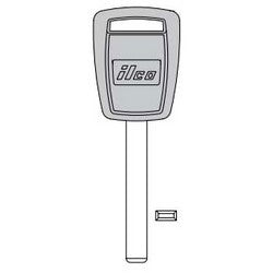 Kaba Ilco B119-PT NS | Transponder Key Blank, Natural Nickel Silver, For 2015 Year GM/Suburban/Tahoe Model