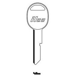 Kaba Ilco B45-NP NP A32 | Vehicle Key Blank, Brass, Nickel Plated, 32 Price Group, For General Motors