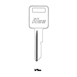 Kaba Ilco B48-NP NP A32 | Vehicle Key Blank, Brass, Nickel Plated, 32 Price Group, For General Motors