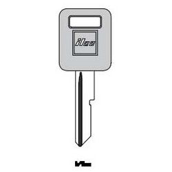 Kaba Ilco B48-P NP A09 | Vehicle Key Blank, Plastic Head, Brass, Nickel Plated, 9 Price Group, For General Motors