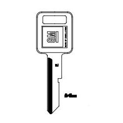 Kaba Ilco B50G NP A04 | Key Blank, Look-Alike, Primary, C, Brass, Nickel Plated, 4 Price Group, For General Motors Original