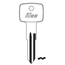 Kaba Ilco B61 NP A06 | Vehicle Key Blank, Brass, Nickel Plated, 6 Price Group, For General Motors, Opel