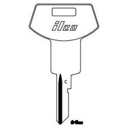 Kaba Ilco B64 NP A06 | Vehicle Key Blank, Brass, Nickel Plated, 6 Price Group, For General Motors