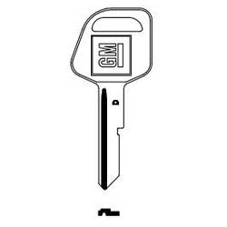 Kaba Ilco B67G NP A09 | Key Blank, Look-Alike, Secondary, D, Brass, Nickel Plated, 9 Price Group, For General Motors Original