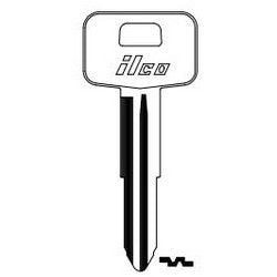 Kaba Ilco B72 NP A04 | Vehicle Key Blank, Brass, Nickel Plated, 3 Price Group, For Geo