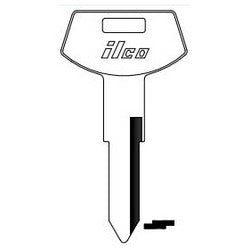 Kaba Ilco B84 NP A06 | Vehicle Key Blank, Brass, Nickel Plated, 6 Price Group, For General Motors
