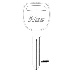 Kaba Ilco B91-NP NP A36 | Vehicle Key Blank, Brass, Nickel Plated, 36 Price Group, For General Motors