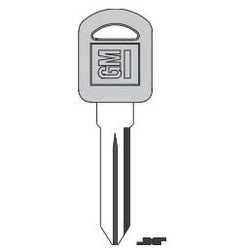 Kaba Ilco B92GP NP A13 | Key Blank, Look-Alike, Primary, Brass, Nickel Plated, 13 Price Group, For General Motors Original