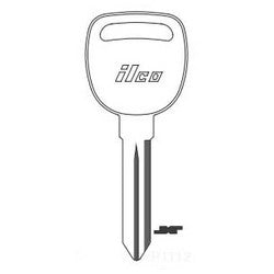 Kaba Ilco B93 NP A03 | Vehicle Key Blank, Brass, Nickel Plated, 3 Price Group, For General Motors