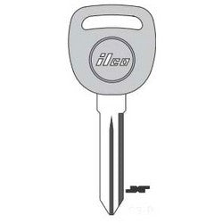 Kaba Ilco B93-P NP A10 | Vehicle Key Blank, Plastic Head, Brass, Nickel Plated, 10 Price Group, For General Motors