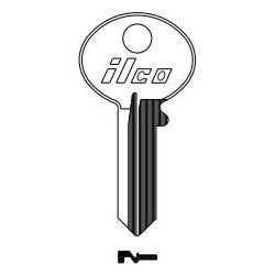 Kaba Ilco BO1-BR BR A34 | Cylinder Lock Key Blank, Natural Brass, 34 Price Group, For Bommer/Hudson
