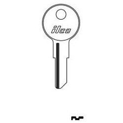 Kaba Ilco C1041C NP A08 | Cylinder Lock Key Blank, Brass, Nickel Plated, 8 Price Group, For Chicago