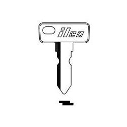 Kaba Ilco CC1 NP A04 | Cylinder Lock Key Blank, Brass, Nickel Plated, 4 Price Group, For Club Car