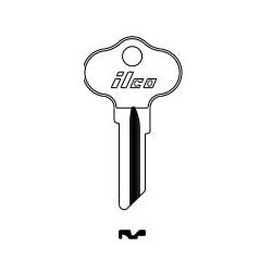 Kaba Ilco CH4 NP A14 | Vehicle Key Blank, Brass, Nickel Plated, 14 Price Group, For Chrysler Outboards