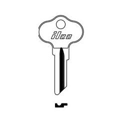 Kaba Ilco CH6 NP A15 | Vehicle Key Blank, Brass, Nickel Plated, 15 Price Group, For Chrysler Outboards