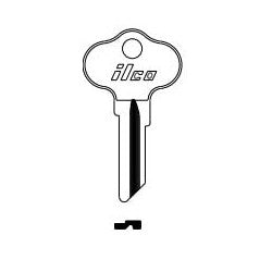 Kaba Ilco CH7 NP A15 | Vehicle Key Blank, Brass, Nickel Plated, 15 Price Group, For Chrysler Outboards, Polaris